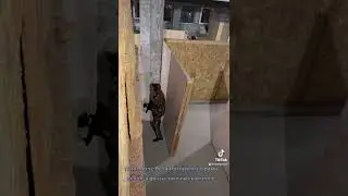 Пейнтбол ребол шариками Татбол на тактическом поле