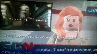 Лего Бэтмен 2 все заставки часть 12 побег на бетмобиле от гигансткого робоДжокера