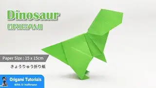 How To Make An Origami Dinosaur Dragon  きょうりゅう 動物折り紙