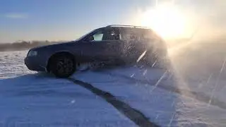 A6 c5 1.8T quattro manual  snow  drifting