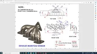 SOLIDWORKS PRACTICE FOR BEGINNERS STUDENTS LECTURE-33, EXHAUST MANIFOLD