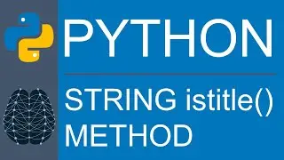 Python | Data Type | String | istitle() Method