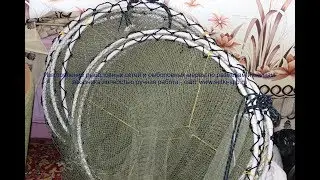 Differny landing of a fishing net and fishing tackles for fishing.