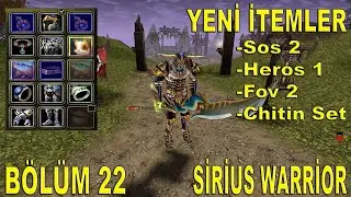 Yeni Silahla Pk Attık | Yeni İtemler | Knight Online Sirius Warrior bölüm 22