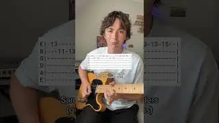 How to play Sam Fender - The Borders guitar solo (tabs) 