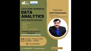 5 DAYS FREE TRAINING ON DATA ANALYTICS WITH CAREER GUIDANCE | ADVANCED EXCEL, POWER BI, SQL SERVER