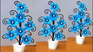 how to make beautiful flower for home decoration / Easy flower craft ideas home decor