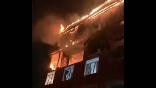 ⚡️Первые минуты после взрыва в многоквартирном доме в Махачкале