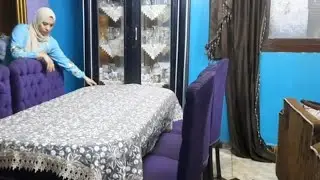روتين تنظيف اوضة السفره 💯 ترويق وتنظيم