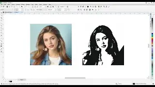How To Convert Raster Image Into Vector In CorelDraw | Convert image into line art in coreldraw