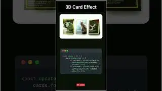 CSS Card Hover Effect with Animation 
