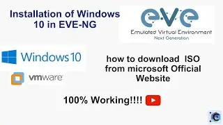 Windows-10 installation in EVE-NG 