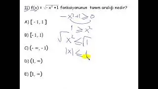 Örnek 11 - Matematik Dersleri