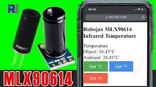 Using Non-Contact MLX90614 Temperature Sensor  with NodeMCU D1 Mini over WiFi