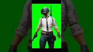 Pubg Character on green screen.