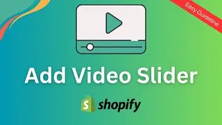 How to Embed Video Slider on Homepage ✅ How to add Video Slider in Shopify