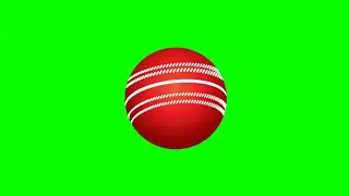 Cricket Ball Green Screen stock video footage
