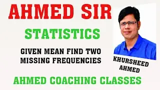 Statistics , Find two missing Frequencies x & y .  Mean Given Class 10th & Comptition Class