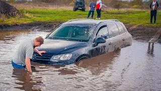 ДОИГРАЛИСЬ в ДЖИПЕРОВ. VW TOUAREG против НИВЫ! / ЦАРЬ КАНАВЫ