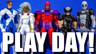 MAFEX Play Day! Magneto Storm Deadpool Wolverine Cyclops Marvel Comics Medicom Figure Overview