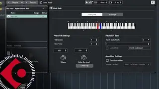 A review of every option to change pitch of a loop, one shot or song in Cubase