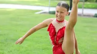 9 year Old Competitive Dancer, Lindsey Shows Us Her Winning Routine.