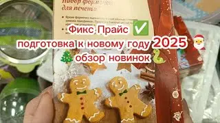 Фикс Прайс ✅ подготовка к новому году 2025 🎅 🎄обзор новинок🐍