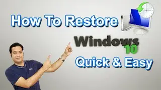 How To Restore Windows10 Quick & Easy  | MyTechchannel100