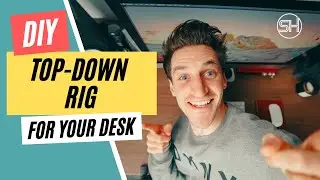 Affordable Overhead camera rig for your desk for top down shots | How to make your own top down rig