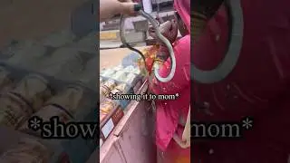 Snake prank on Mom 🐍🥲 