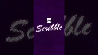 Scribble Text Effect in After Effects - #aftereffectstutorial #youtubeshorts #shorts