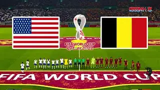 USA vs BELGIUM | FIFA World Cup 2022 | Match eFootball PES 2021