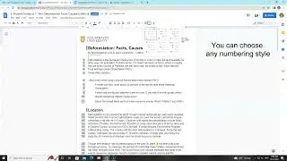 How to Create Line Numbering from Bullet Points in Google Docs