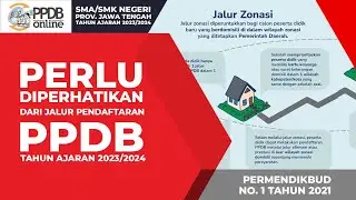 PERLU DIPERHATIKAN, JALUR PPDB ONLINE TAHUN 2023/2024