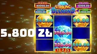 Striking Diamond wygrana + 5.800 PLN | www.kasynowy.guru