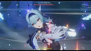 Eula With Level 1 WGS (Waster Greatsword) ONESHOT CRYO REGISVINE | Genshin Impact
