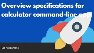 Overview specifications for Calculator Command Line app