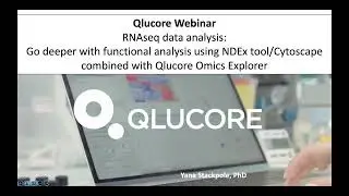 Qlucore Omics Explorer: Functional analysis of RNA-seq data using NDEx (Cytoscape)