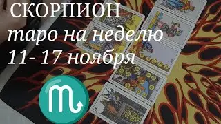 СКОРПИОН ТАРО расклад на неделю с 11 по 17 ноября 2024 года.