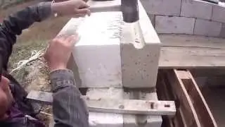 Весь процесс кладки теплоблока (тепло эффективного блока)