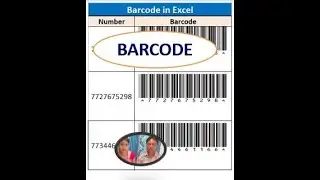 how to create barcode in excel |