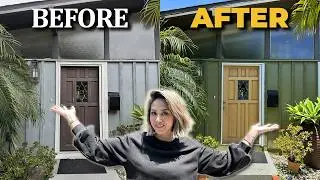 MID CENTURY HOME RENOVATION- Exterior House Painting Before and After