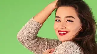 Green Screen girl model