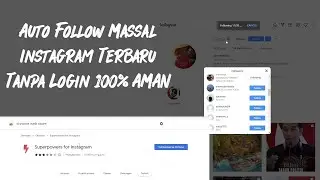 Auto Follow Massal Instagram Terbaru Tanpa Login 100% Aman