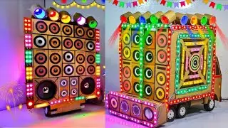 Diy Mini Wedding Dj Road Lights Murti Visarjan | Mini Dj Truck Decoration Light Loading