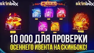 10 000 ДЛЯ ПРОВЕРКИ ОСЕННЕГО ИВЕНТА НА SKINBOX | СКИНБОКС! +promo