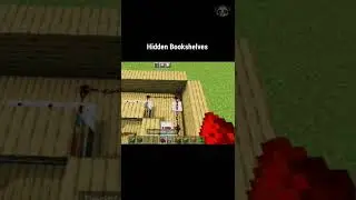 Hidden/Secret Bookshelves | Minecraft Redstone Hacks | MCPE | 