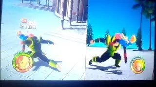 Dragonball Raging Blast 2 Android 16 Low Smash Sweep Attack on Android 18 Ryona