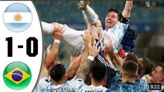 Copa America 2021 final Argentina vs Brazil wining celebration