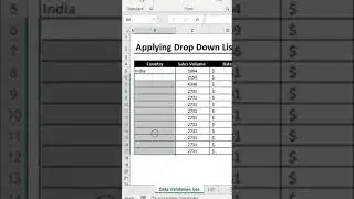 How to Create a Drop-Down List in Excel || Data Validation